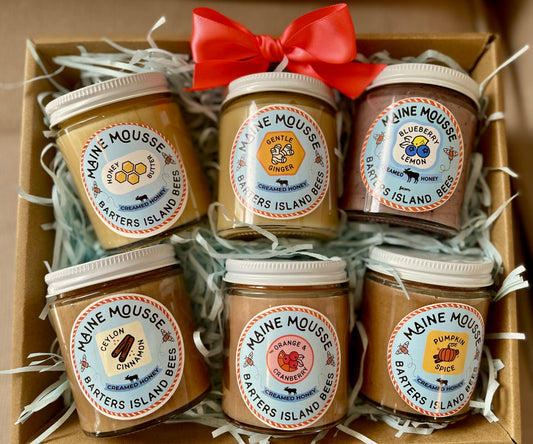 Gift Pack- 6 Maine Mousse Gift Collection-  Gift Wrapped for the Season!