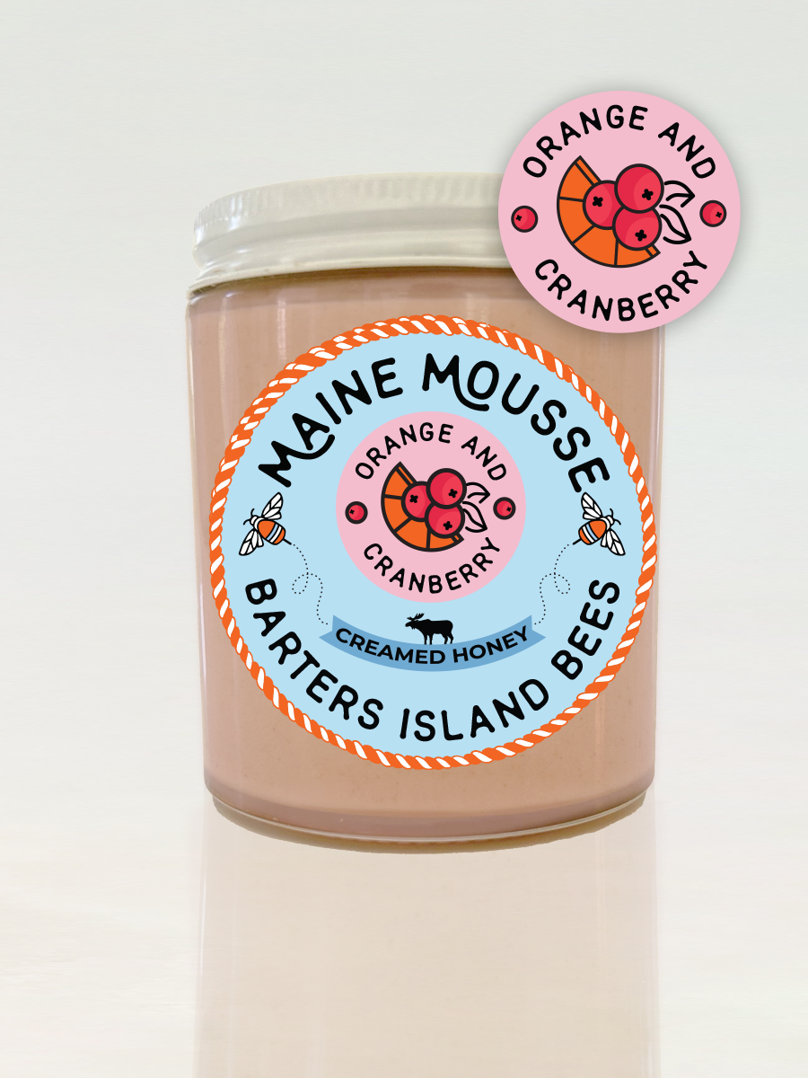 Maine Mousse: Orange Cranberry Creamed Honey