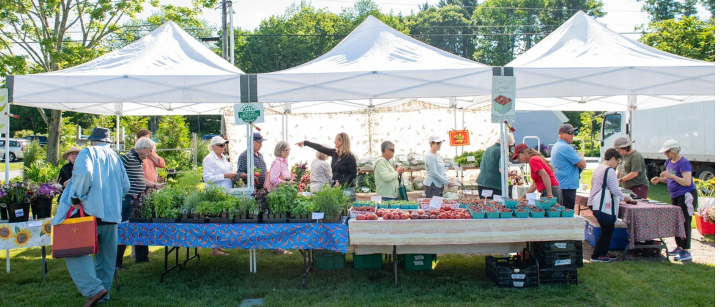 photo of the boothbay farmers market